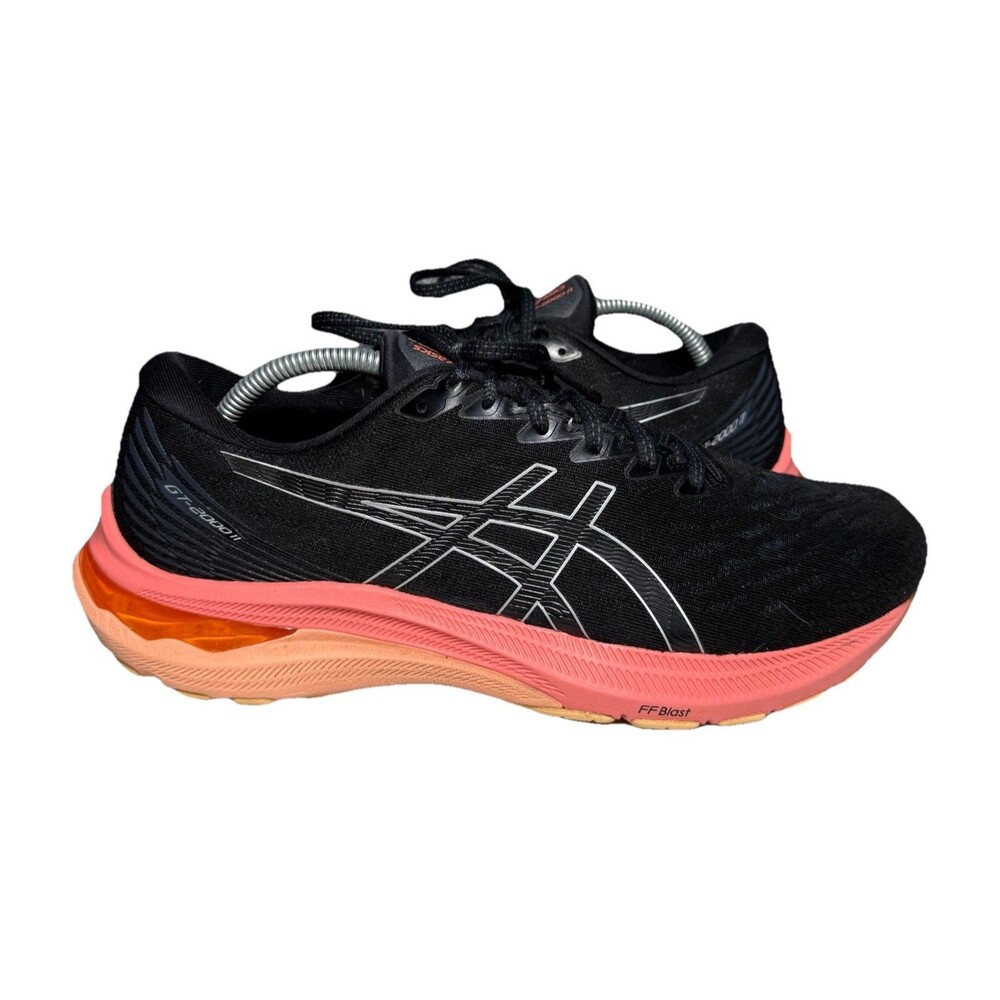 ASICS GT-2000 11 Running Shoes Trainers Black Womens Size 11 See Flaws On Photos
